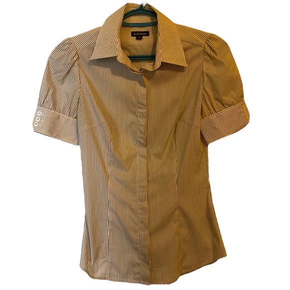 Cute office blouse, striped size XXS. - Picture 2 of 5